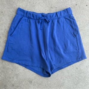 Old Navy Blue Fleece Sweat Shorts Large